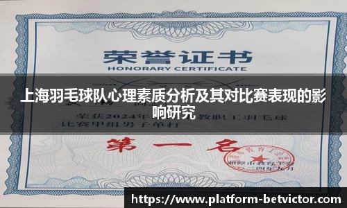 上海羽毛球队心理素质分析及其对比赛表现的影响研究